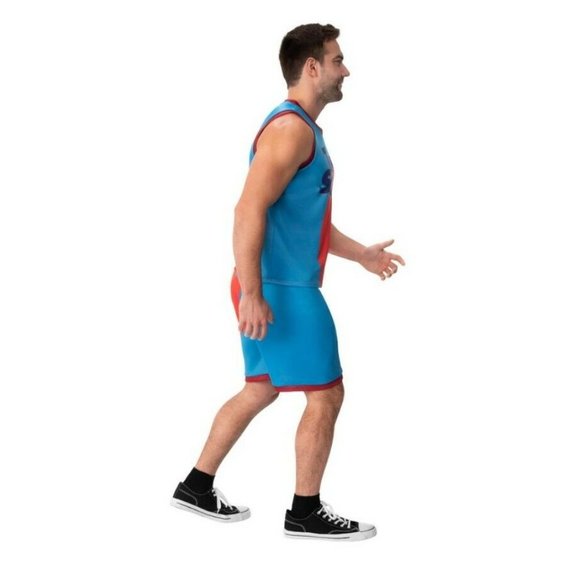 Space Jam Tune Squad Uniform Halloween Costume Adult Men Size S Jersey Short - Picture 3 of 9